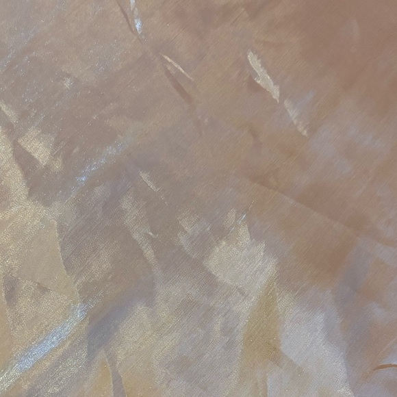 NWT By Anthropologie Mauve Pink Midi Slip Skirt Metallic Shimmer Size Large - Picture 5 of 5